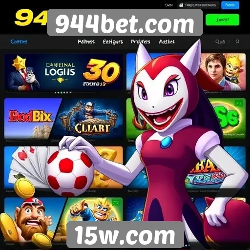 Variedade de jogos disponíveis no 944bet.com